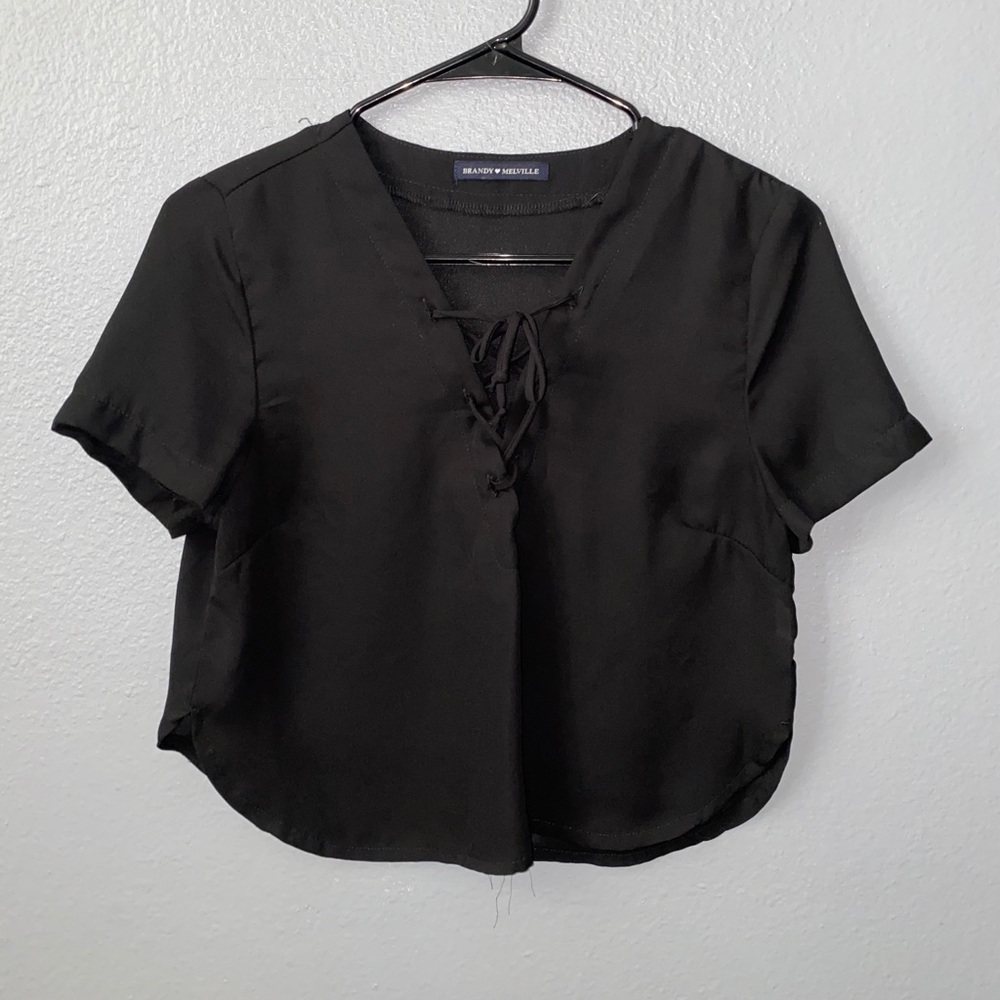Brandy Melville Black Crop Top💕